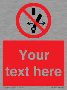 Custom prohibition Do not alter the state of the switch